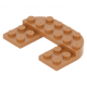 LEGO lapos elem félkör 4x6×2/3 1/2 kiemeléssel és 2×2 kivágással, középsötét testszínű (89681)