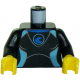 LEGO felsőtest vitorlás ruha mintával, fekete (76382)