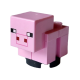 LEGO Minecraft malac disznó bébi, világos rózsaszín (minepig02b)