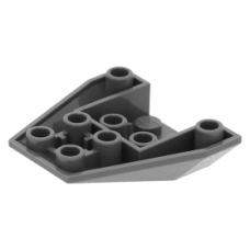 LEGO ék/szárny alakú fordított tetőelem 4x4, sötétszürke (13349)
