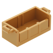 LEGO láda alsó része, középsötét testszínű (4738a)