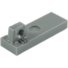 LEGO lapos csuklós elem 1×3 tetején csatlakozóval, sötétszürke (44300)