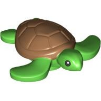 LEGO teknős tengeri, világoszöld-középsötét testszínű (104101)