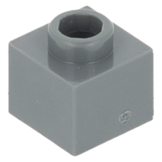 LEGO kocka 1x1x2/3, sötétszürke (86996)