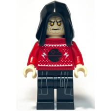 LEGO Star Wars Palpatine karácsonyi mintás minifigura 75366 (sw1297)