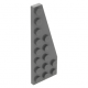 LEGO ék/szárny alakú lapos elem 8x3 jobbos, sötétszürke (50304)