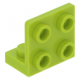 LEGO fordító elem 1 x 2 - 2 x 2, lime (99207)