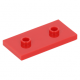LEGO lapos elem 2×4 2 bütyökkel középen, piros (65509)