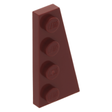 LEGO ék/szárny alakú lapos elem 4x2 jobbos, sötétpiros (41769)