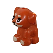 LEGO kutya kiskutya (Friends), sötét narancssárga (101135)