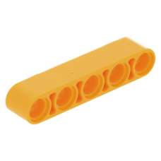 LEGO technic emelőkar 1×5, világos narancssárga (32316)