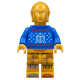 LEGO Star Wars C-3PO Protokoll Droid karácsonyi pulóverben minifigura 75340 (sw1238)