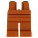 LEGO láb, sötét narancssárga (970c00)