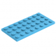 LEGO lapos elem 4x8, sötét azúrkék (3035)