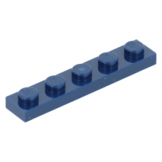LEGO lapos elem 1x5, sötétkék (78329)