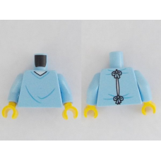 LEGO felsőtest kórházi köpeny mintával, világoskék (76382)