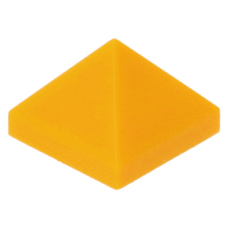 LEGO tetőelem piramis alakú 1×1×2/3, világos narancssárga (22388)