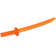 LEGO szamuráj kard, átlátszó narancssárga (21459)