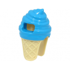 LEGO fagylalt jelmez, sötét azúrkék-sárgásbarna (80678)