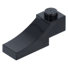 LEGO boltív 1x3 fordított, fekete (70681)