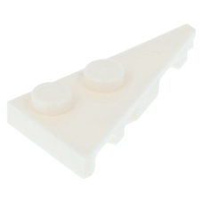 LEGO ék/szárny alakú lapos elem 4x2 jobbos (27°) 2db bütyökkel, fehér (65426)
