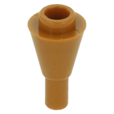 LEGO kúp 1x1 fordított (fagylalttölcsér), sötét narancssárga (11610)