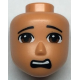 LEGO Friends férfi fej ijedt arc mintával, testszínű (84070)