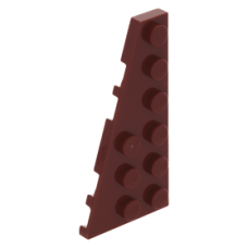 LEGO ék/szárny alakú lapos elem 6x3 balos, sötétpiros (54384)