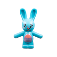 LEGO nyúl nyuszi álló, közép azúrkék (102960) --- Debrecenben raktáron!