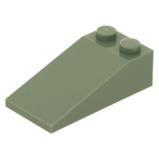 LEGO tetőelem 18°-os 4×2, homokzöld (30363)