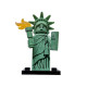 LEGO Szabadság-szobor minifigura 8827 (col06-4)