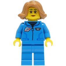 LEGO City női kutató űrhajós minifigura 60349 (cty1422) 