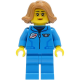 LEGO City női kutató űrhajós minifigura 60349 (cty1422) 
