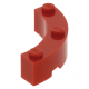 LEGO kocka íves sarok 4x4 (macaroni), piros (48092)