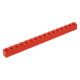 LEGO kocka 1x16, piros (2465)