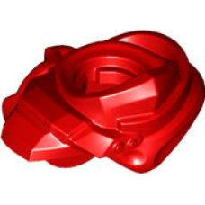 LEGO vállvédő páncél hátul kardtartóval (Ninjago), piros (2188)