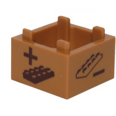 LEGO láda 2×2 mintával, középsötét testszínű (67346)