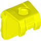 LEGO nyakba tehető fordító elem 4 bütyökkel elől hevederrel, neon sárga (41811)