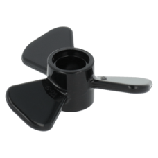 LEGO propeller 3 lapáttal (átmérője 3), fekete (65768)