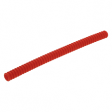 LEGO rugalmas, bordás cső  Ø 7mm 14 hosszú (11,2 cm), piros (78c14)