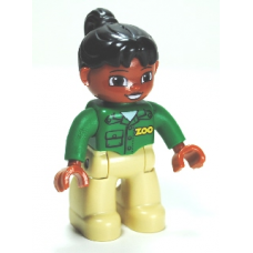 LEGO DUPLO női állatkerti gondozó minifigura 10576