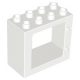 LEGO DUPLO ablakkeret 2 x 4 x 3, fehér (61649)