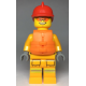 LEGO City férfi tűzoltó minifigura mentőmellényben 60215 (cty0974) 