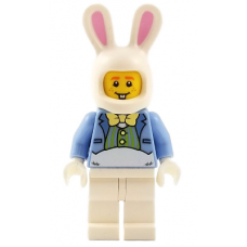 LEGO Húsvéti nyuszi jelmezes fiú minifigura 5005249 (hol116)