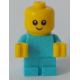 LEGO City bébi csecsemő minifigura kék ruhában 60204 (cty0894)