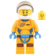 LEGO City férfi űrhajós minifigura 60354 (cty1446) 