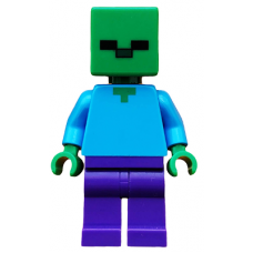 LEGO Minecraft Zombi minifigura 21166 (min010)