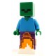 LEGO Minecraft Zombi tűz alapon minifigura 21152 (min069)