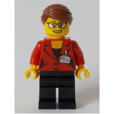 LEGO City női riporter minifigura 60233 (cty1045)