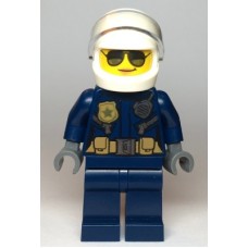LEGO City női rendőr helikopter pilóta minifigura 60270 (cty1121)